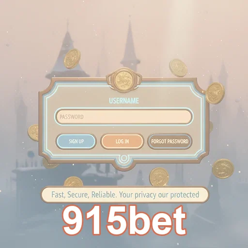 Tela de login do aplicativo 915bet para acesso seguro.