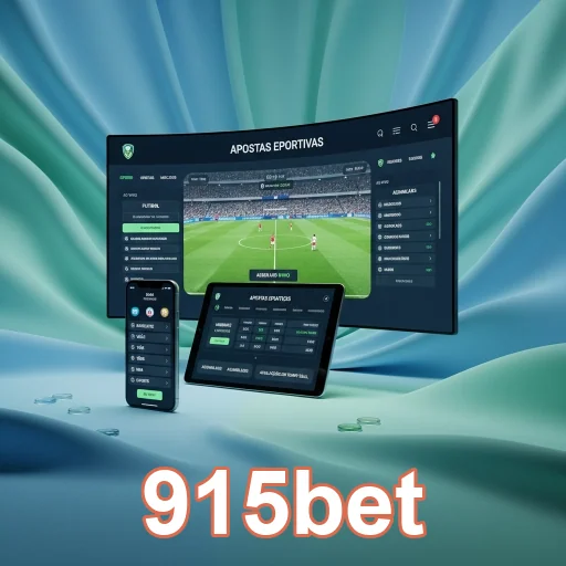 Interface de apostas esportivas da 915bet em dispositivos móveis.