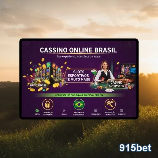 Homem feliz fazendo apostas em esportes na 915bet