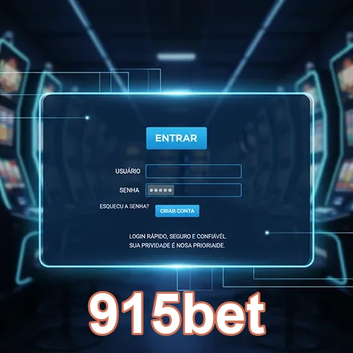 Tela de login do site 915bet para acesso seguro VIP.