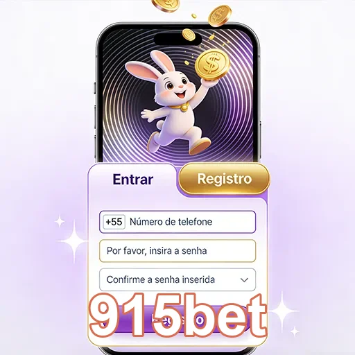 Área de registro do 915bet com elementos de jogos ao vivo.