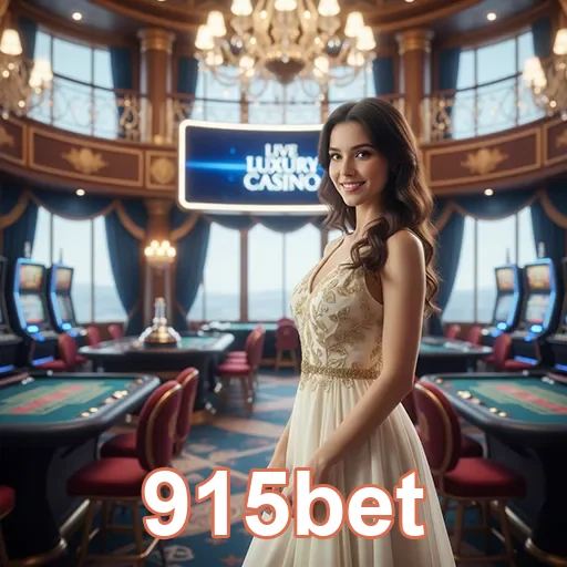 Ambiente luxuoso da 915bet com serviços VIP disponíveis.