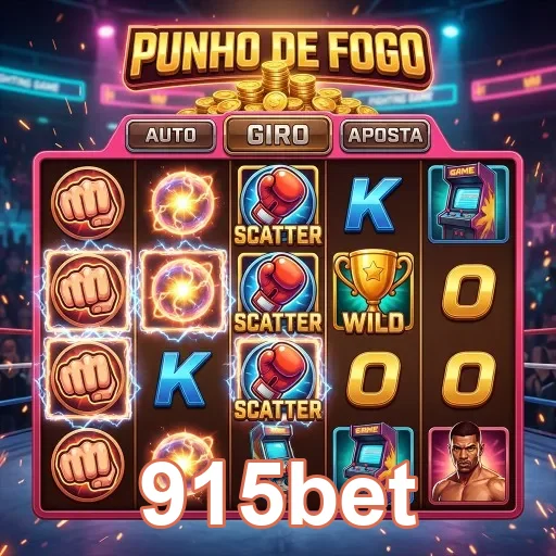 Imagem de jogo 'Punho de Fogo' da plataforma 915bet.