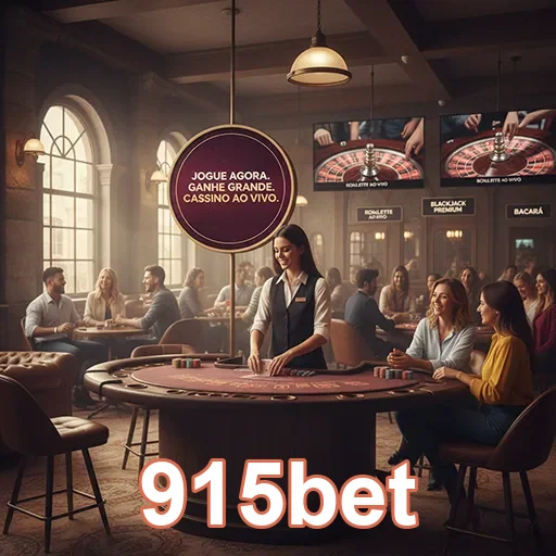 Jogadores desfrutam do cassino ao vivo da 915bet em ambiente VIP.
