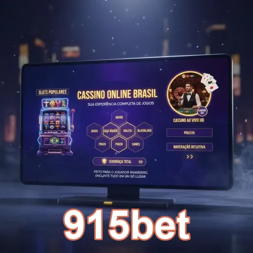 Tela da plataforma 915bet mostrando opções de jogos e saques.