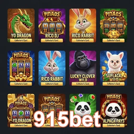 Cartões colecionáveis da 915bet para jogadores VIP.