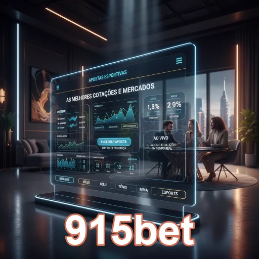 Interface do suporte VIP da 915bet mostrando dados de apostas.